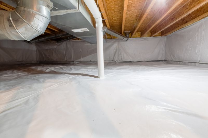 Crawlspace Vapor Barrier Installation